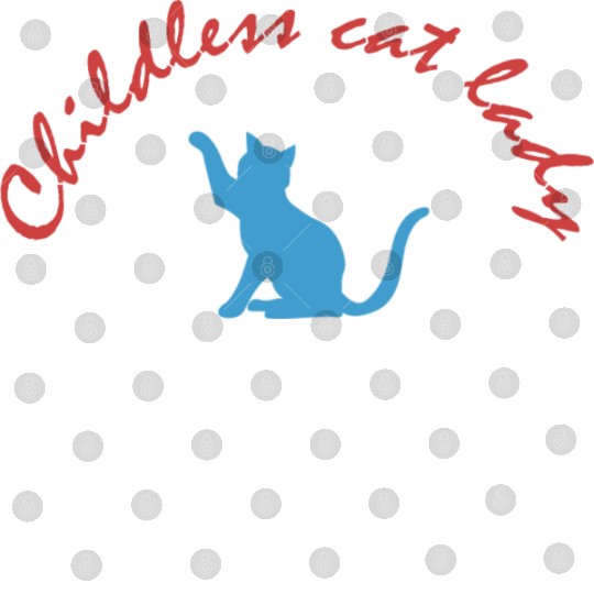 Vintage And Retro Funny Childless Cat Lady Digital Files