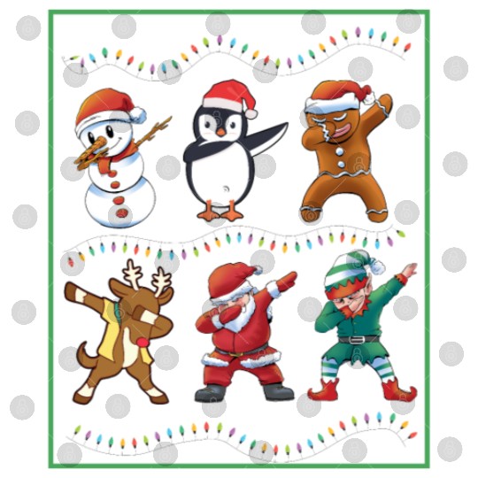 Dabbing Santa Elf Friends Christmas Boys Girls Men Digital Files