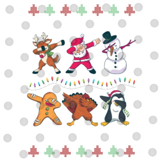 Dabbing Santa Elf Friends Christmas Dancing Xmas Digital Files