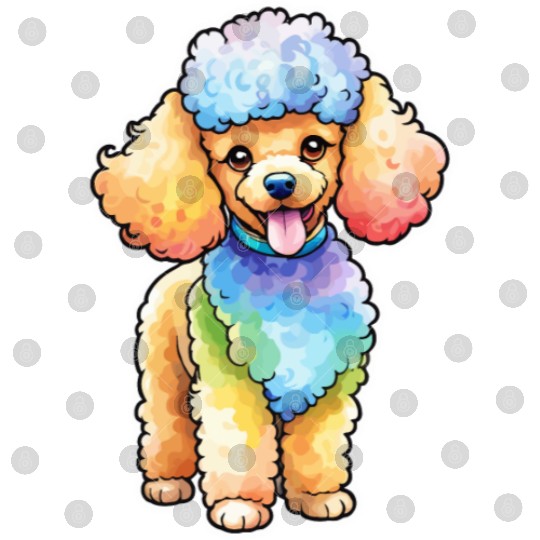 Poodle Watercolor Digital Files