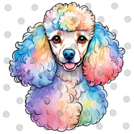 Poodle Watercolor Digital Files