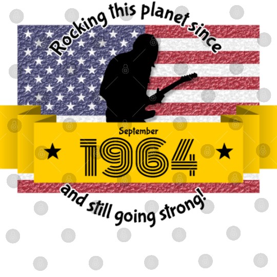 60th birthday Rocking this planet since 09/1964 Digital Files