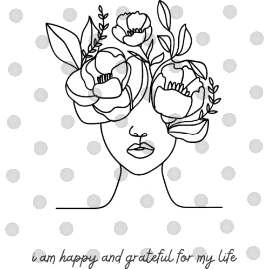I Am Happy and Grateful for My Life: Positive Quot Digital Files
