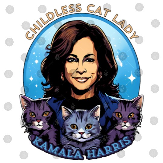 Childless Cat Lady Kamala Harris Digital Files