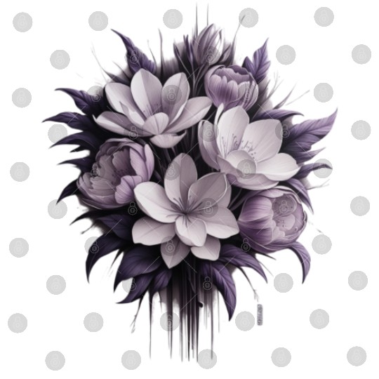 Cute flower purple Digital Files