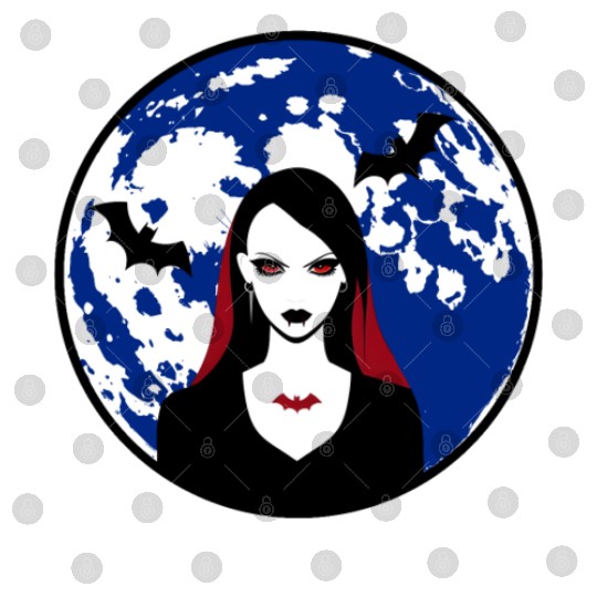 Scary Vampire Lady Halloween Digital Files girls women