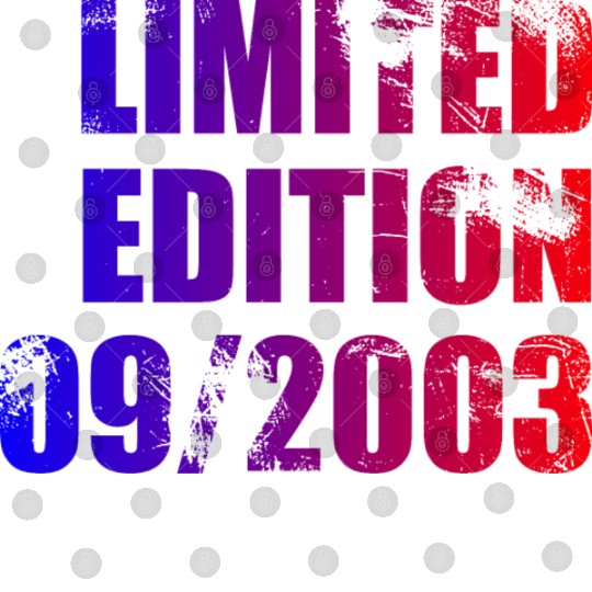 21st birthday Limited Edition 09/2003 Digital Files