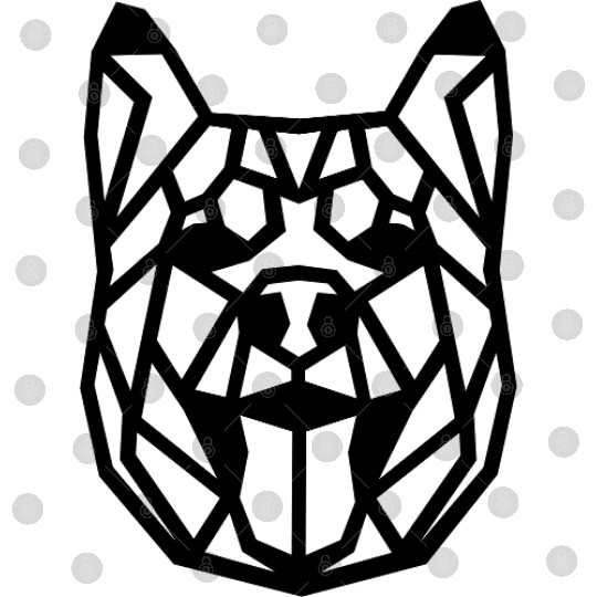 Husky Geo-Howl: Bold Designs for Winter Warriors Digital Files