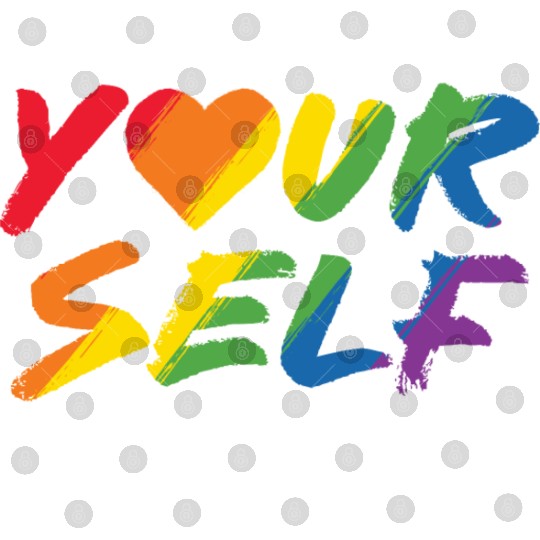 LGBT Be Yourself They Will Adjust Rainbow Gay Digital Files