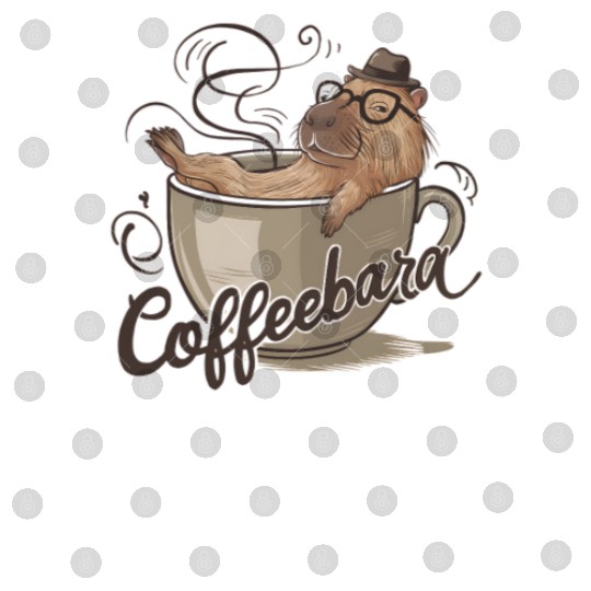Coffeebara Capybara Coffedrinker Digital Files
