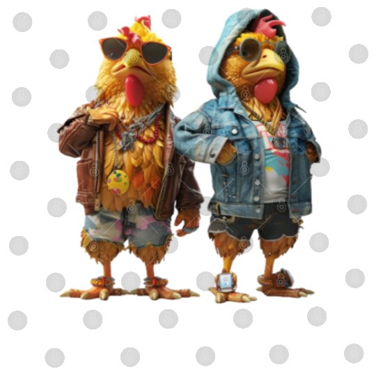 Hip chickens rocking fashionable Digital Files