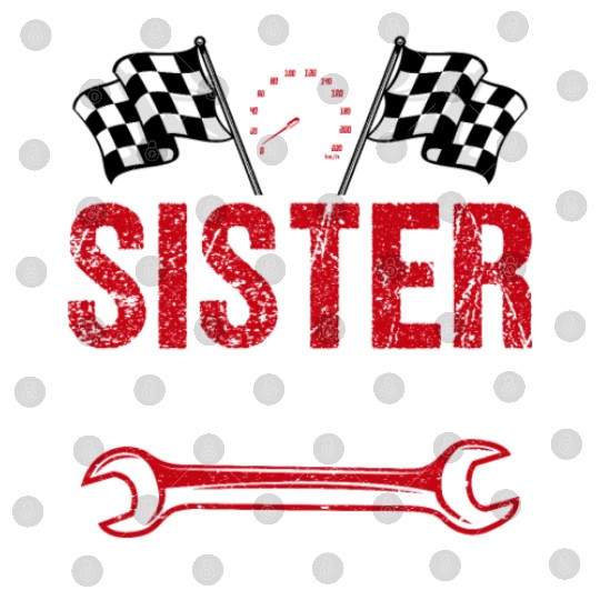 Birthday Party Racing Family Sister Pit Crew Digital Files