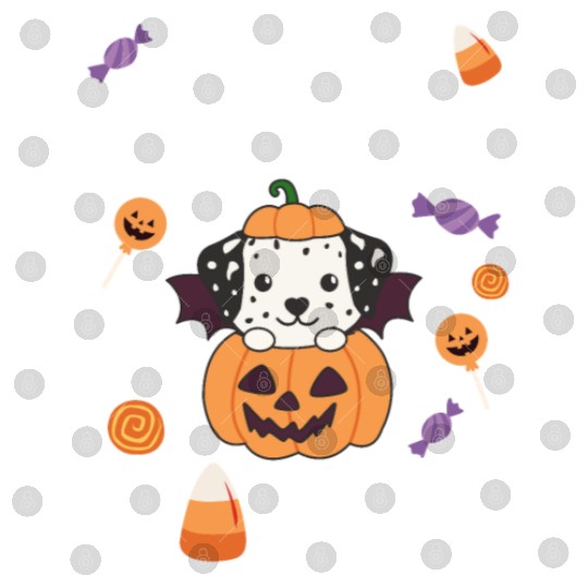 Dalmatian Halloween Swaps Brother For Sweets Digital Files