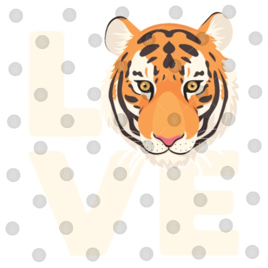 Tiger Love Nature Lover Safari Wildlife Animal Digital Files