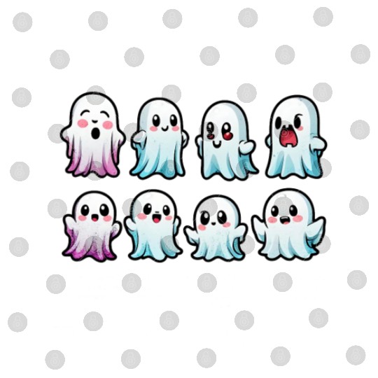 Boo Crew - Halloween Cute Ghost Digital Files