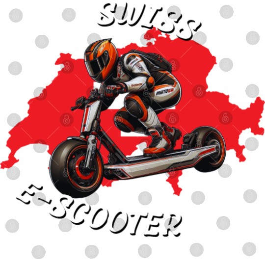 Swiss e-scooter rider Switzerland sport desing Digital Files
