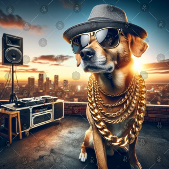 Hip Hop Dog Chain Digital Files