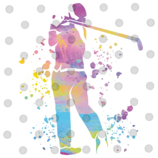 Golfer Colorsplash Kids Miniature Golf Digital Files