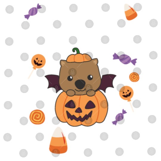 Wombat Halloween Trade Sister For Candy Digital Files
