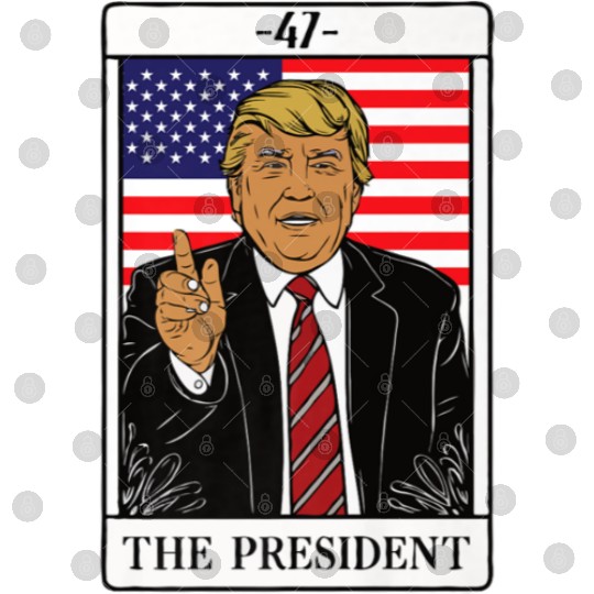 Trump 2024 The President Tarot Card 47 Premium Digital Files