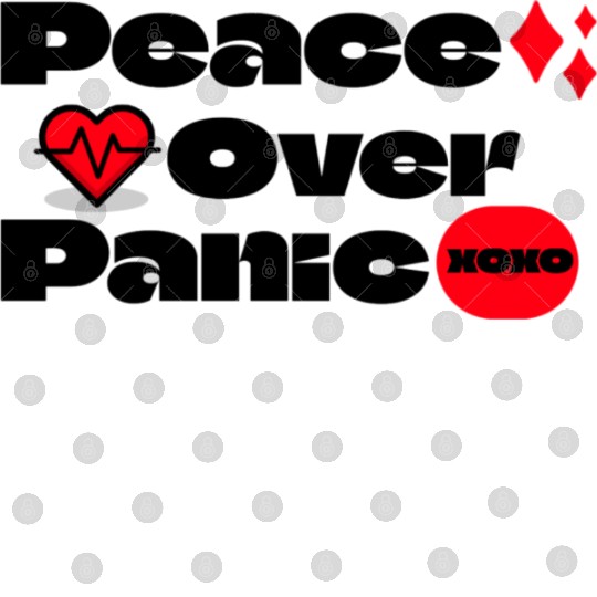 Peace Over Panic Anxiety Mental Health Digital Files