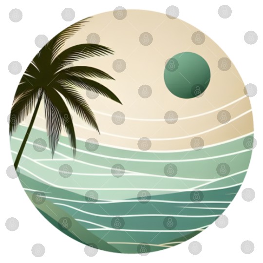 Tropical Sunset Serenity Digital Files