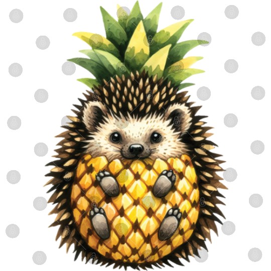 Spiky Pineapple Fruit Lover Funny Design Digital Files