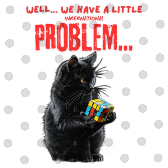 Cat Digital Files And we have a small problem a funny gift
