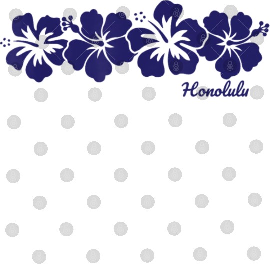 Honolulu Hawaii Hibiscus Flower Vacation Souvenir Digital Files
