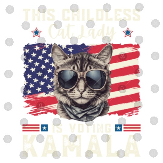 This childless Cat lady for kamala Harris 2024 Digital Files