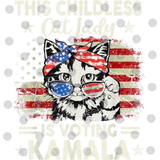 This Childless Cat Lady is Voting Kamala Harris 20 Digital Files