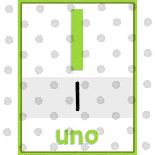 Spanish numbers Uno Digital Files