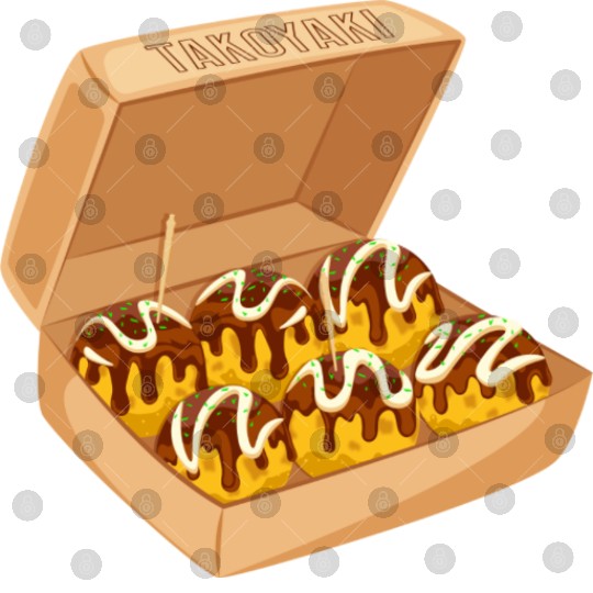 Japanese Takoyaki Box Digital Files