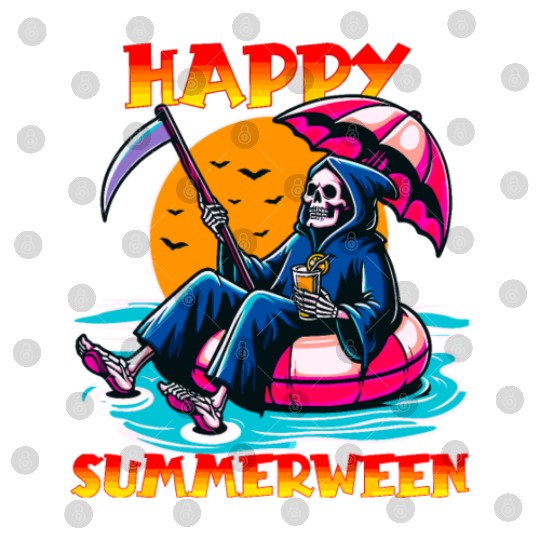 Happy Summerween Float Summer Halloween Spooky Digital Files