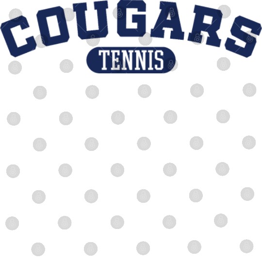 Cougars Tennis Design 2 Digital Files