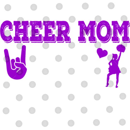 Rockin Cheer Mom Life Cheerleading Mother's Day Digital Files