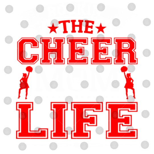 Rockin Cheer Mom Life Cheerleading Mother's Day Digital Files