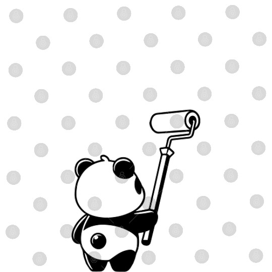 Panda Painting Digital Files
