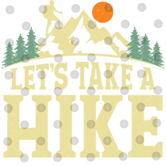 Let's Take A Hike Hiker Hiking Digital Files