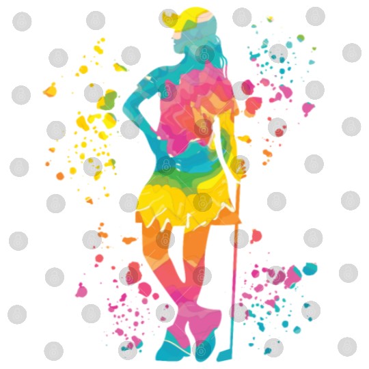 Golfer Colorsplash Kids Miniature Golf Digital Files