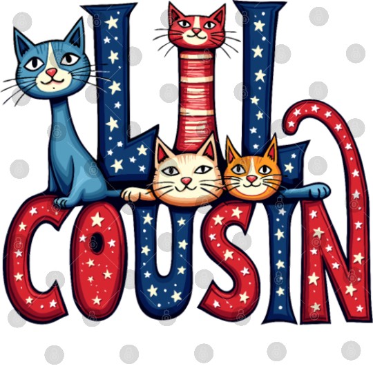 Matching Family Gift Digital Files Purr-Fect Cousin Kitty