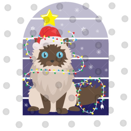 Meowzel Tov Hanukkah Black Cat Christmas Lights Digital Files