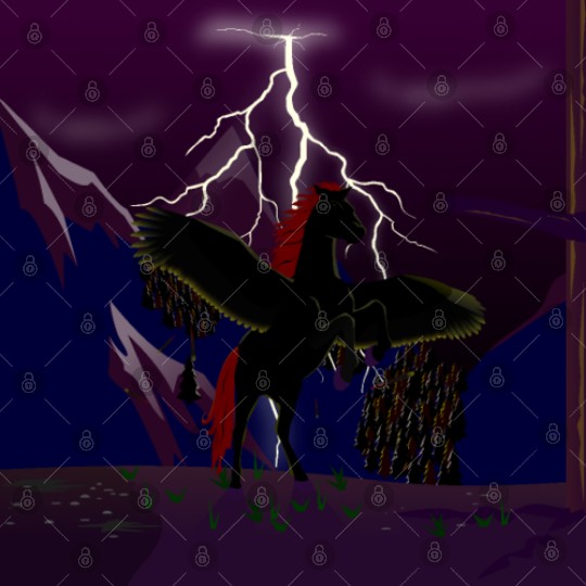 Pegasus Storm at Night Digital Files