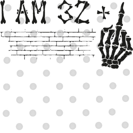 I Am 32 Plus Middle Finger - 33rd Birthday Digital Files