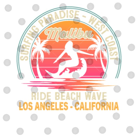 A NEST COAST NG PARADISE - SURFING Malibu RIDE BEA Digital Files