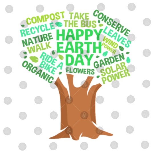 Happy Earth Day Tree For Earth Science Lover Digital Files