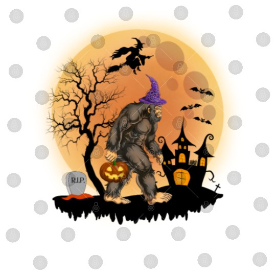 Sasquatch Halloween Trick-or-Treat Pumpkin Digital Files