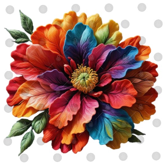 Vibrant Spectrum Bloom Digital Files