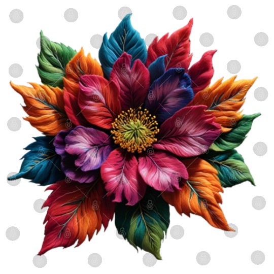 Spectrum Bloom - The Vivid Floral Symphony Digital Files