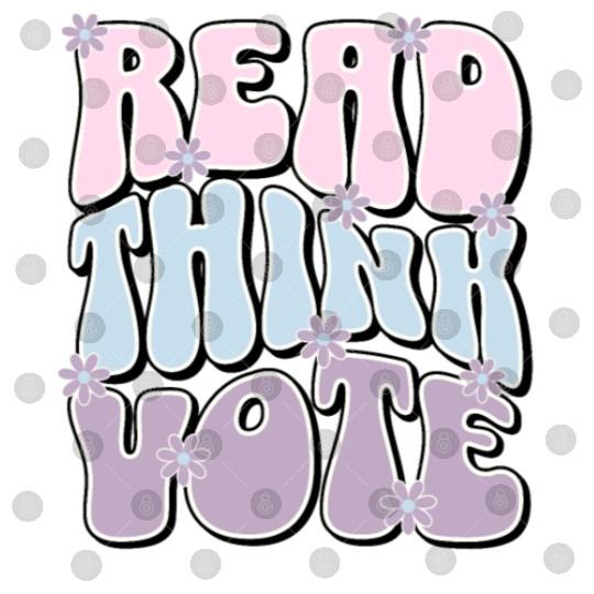 Cute Read Think Vote Presidential Election 2024 Digital Files